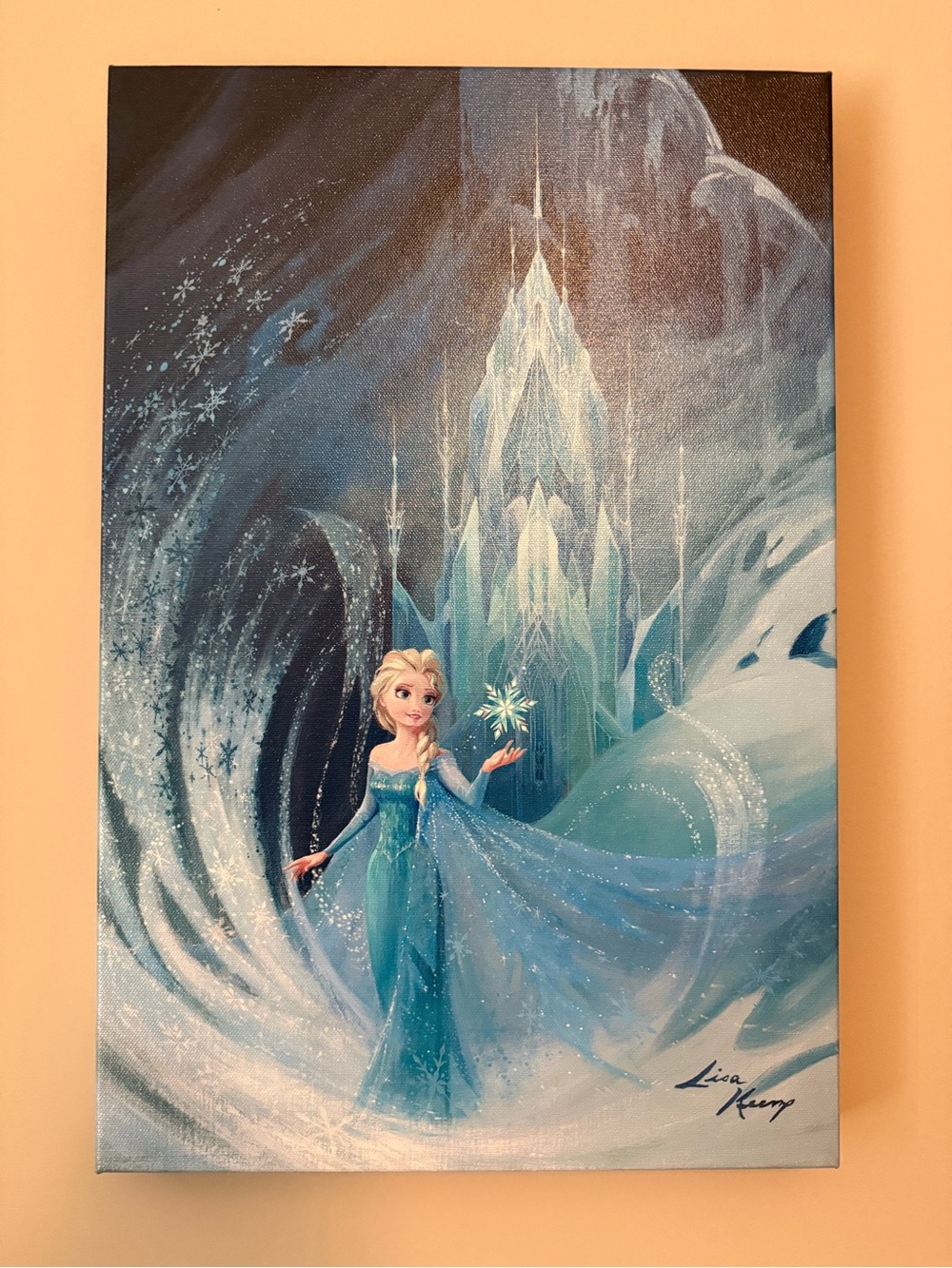 Disney fine art “Well Now They Know” Elsa painting